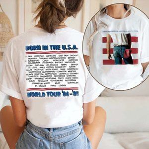 Bruce Springsteen Born in the USA World Tour '84-'85 2 Sided T-Shirt